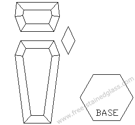 stained glass lampshade pattern