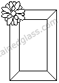 flower border free stained glass