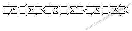  mosaic stencil border