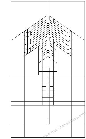 stained glass mirror pattern