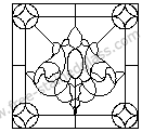 stylized free stained glass